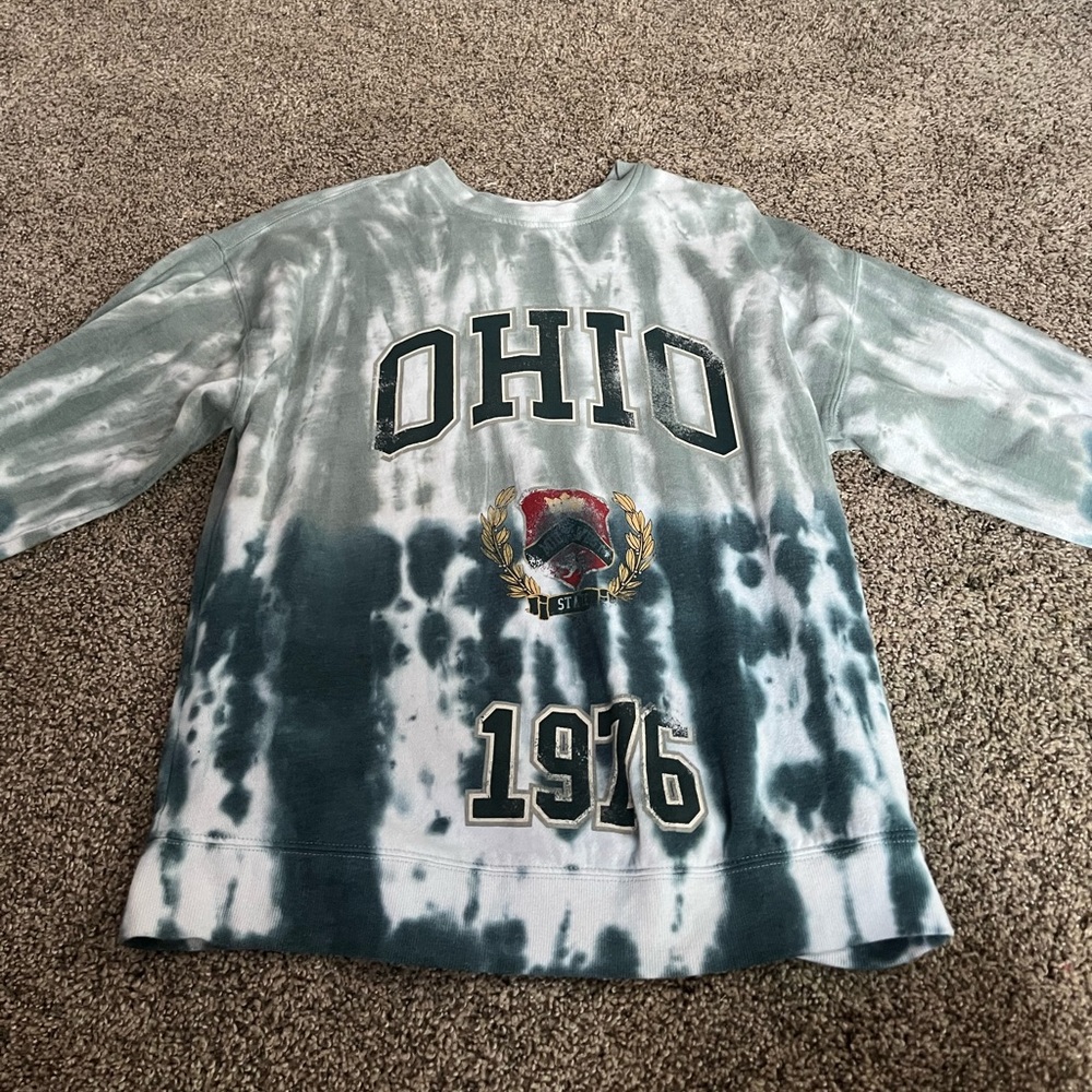 Ohio State no hood tie-due sweatshirt- size xs